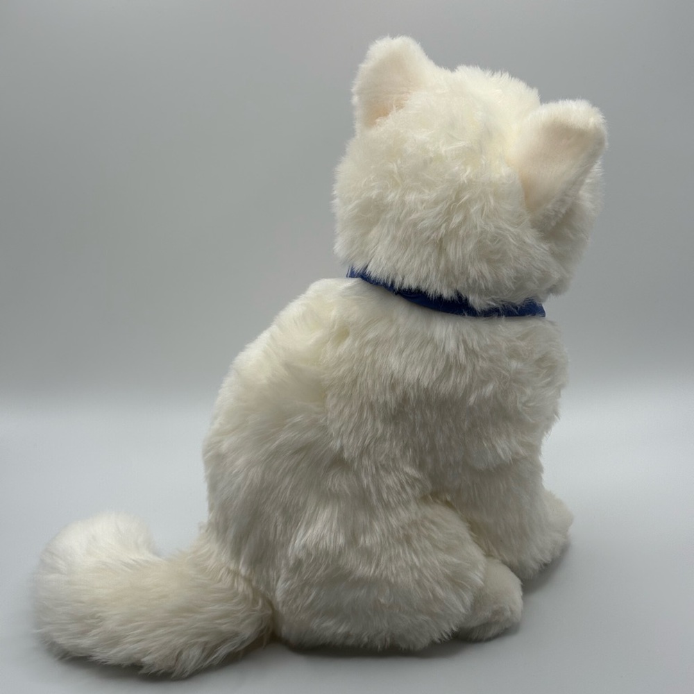 2016 Douglas Cuddle Toy Sitting White Cat 10” Soft Persian Plush Stuffed #2805 - Picture 4 of 16